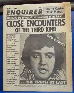 12/20/1977 NATIONAL ENQUIRER Tabloid/ELVIS & DRUGS  