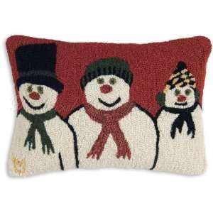  Three Snowmen Winter Seasonal Holiday Decorative Pillow. Free 