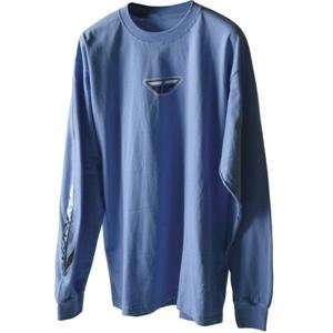  Fly Racing F Wing Long Sleeve T Shirt   Small/Sky Blue 