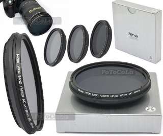 72mm fader ND filter adjustable variable ND2 to ND400  