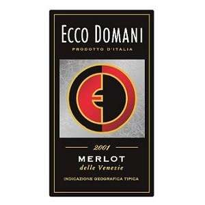  Ecco Domani Merlot 2007 750ML Grocery & Gourmet Food