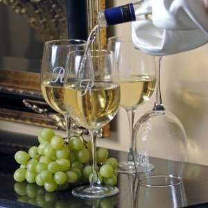  White Wine Engraved Glasses