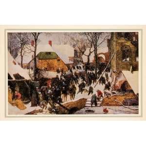  1937 Tipped In Print Pieter Brueghel Religious Art Magi 