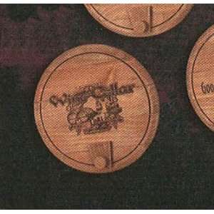  Wine Barrel Wood and Cork Tap Wall Plaque ~ WINE CELLAR 