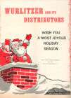 Wurlitzer phonograph 1960 Ad Joyous Holiday Santa Claus