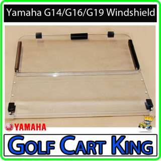 Yamaha G14,G16,G19 Golf Cart Folding Flip Windshield  