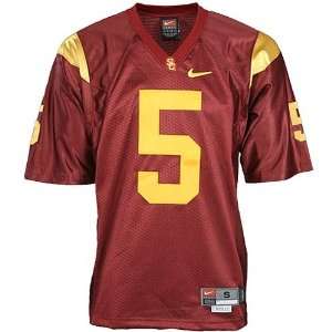  Nike USC Trojans #5 Cardinal Twilled Football Jersey 