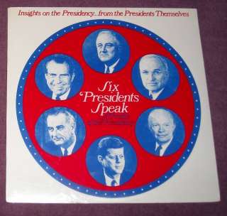 SEALED 1972 SIX PRESIDENTS SPEAK LP Profile US HISTORY  