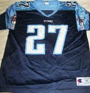 Eddie George Tennessee Titans Jersey Size 44 NFL Football #27  