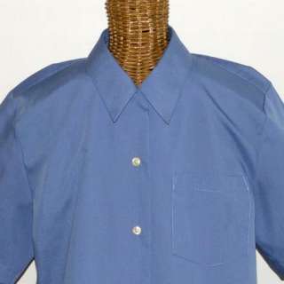 ORVIS Blue Wrinkle Free Button Front SS Shirt Misses 6  