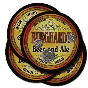  BURGHARDT Family Name Beer & Ale Coasters 