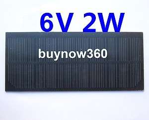 New 2 PCS 6V 2W Solar Panel Power Cell Charger  