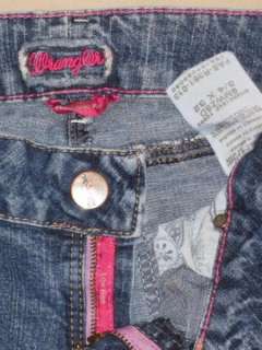 Ladies Wrangler 9MWZSD premium patch low rise stretch jeans size 3 / 4 