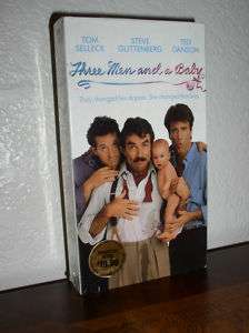 Three Men and a Baby starring Tom Selleck (VHS,1995,NEW 012257658033 