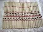 Large Handmade Knitted Afghan OfWhite & Storage Bag NEW  