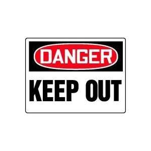   DANGER KEEP OUT Sign   48 x 72 Max Plastic Lite