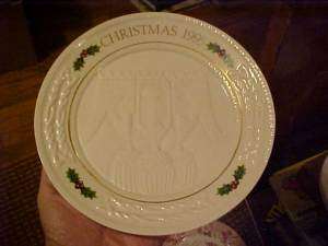 BELLEEK CHRISTMAS PLATE, 1995 THREE WISE MEN  