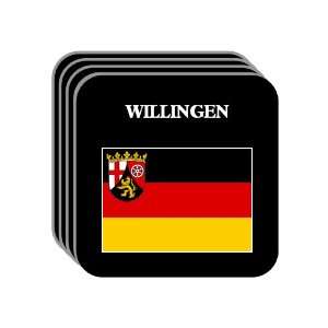   Pfalz)   WILLINGEN Set of 4 Mini Mousepad Coasters 