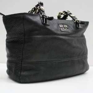 Coach Black Genuine leather Medium Handbag  