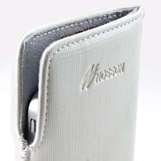 White genuine leather sleeve case cover for apple iphone 4 4gs 3gs 3G 