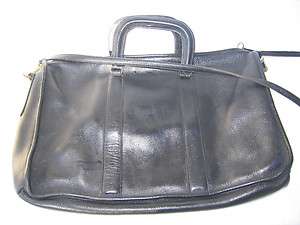   leather Harve Bernard Attache Briefcase Laptop Bag Messenger case Vtg