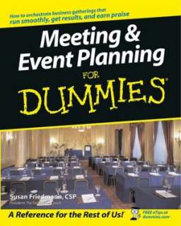   Meeting and Event Planning for Dummies by Susan 