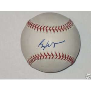  Andy LaRoche Autographed Baseball   Official Ml Sports 