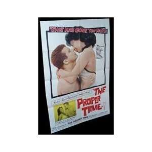  The Proper Time Folded Movie Poster 1960 