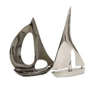  Set of 2 Calisto Sailboat Statuary