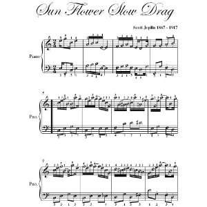  Sunflower Slow Drag Scott Joplin Intermediate Piano Sheet 