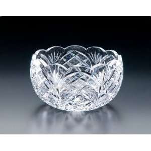  Cathedral Scalloped Crystal Bowl 8 inch