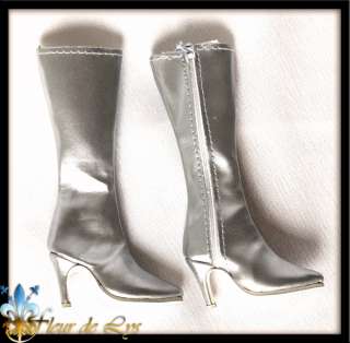 BOTTES BOOTS SILVER CHIC FOR SYBARITE TONNER 16 DOLLS  