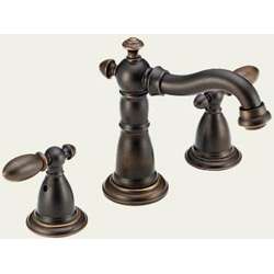 NEW * Delta Venetian Bronze Widespread Bathroom Sink Faucet  