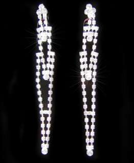 Drag Queen Jumbo Crystal Necklace Earrings Set S1145  