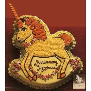 Unicorn Horse Pony Cake ~ Uses Wilton Rocking Horse Pan ~ Instructions 