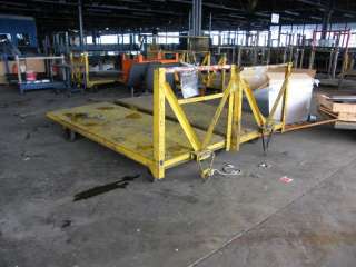 Metal HEAVY DUTY CART push or tow w Forklift make a train 
