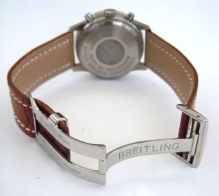 22mm Alligator Leather Deployment Strap for BREITLING Watches  