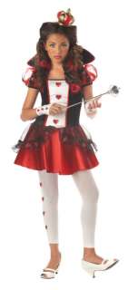 Tween Queen Of Hearts Alice In Wonderland Costume  
