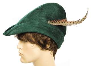 ROBIN HOOD Nottingham Green Renaissance Costume HAT  
