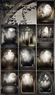 Magic Portraits Digital Fantasy Gothic Fairytale Backgrounds Backdrops