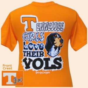 Tennessee Youth T shirt Tennessee Girls Love Their VOLS  