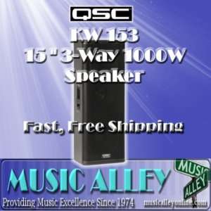 QSC KW153 15 3 Way 1000 Watt Speaker 877 988 3688  