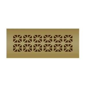 Architectural Grille W202610 BS Satin Brass 202 6 x 10 Grecian 1 1/4 