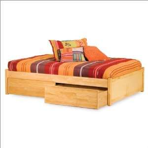  King Concord Platform Bed with Flat Panel Footboard in 