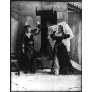   women,one in mans costume,Elizabethan drama,c1893