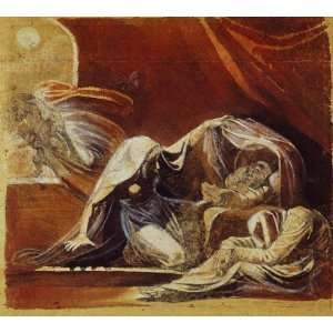   Heinrich Füssli)   24 x 22 inches   The Changeling