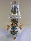 miniature porcelain capitol building souvenir kerosene oil lamp 