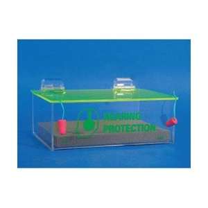 AEP 2   Acrylic Dispenser, Ear Plugs, With Cover  