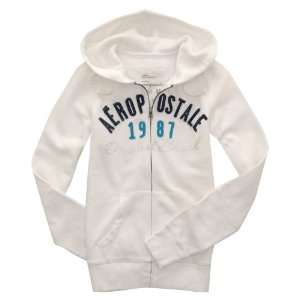  Aeropostale A87 Knit Hoodie Bleach (Size L) Everything 
