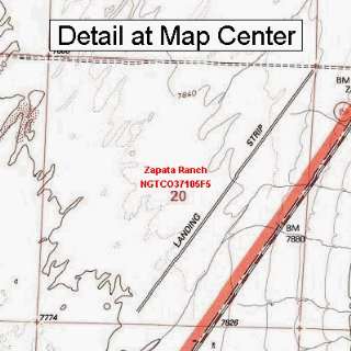  USGS Topographic Quadrangle Map   Zapata Ranch, Colorado 